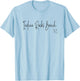 Indian Rocks Beach Florida CA Retro Men Women T-Shirt - T-Shirt | Light Blue