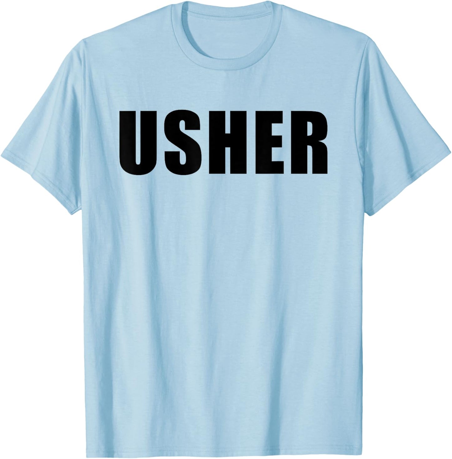 Church Usher - Christian Faith Staff & Volunteer Uniform T-Shirt - T-Shirt | Light Blue