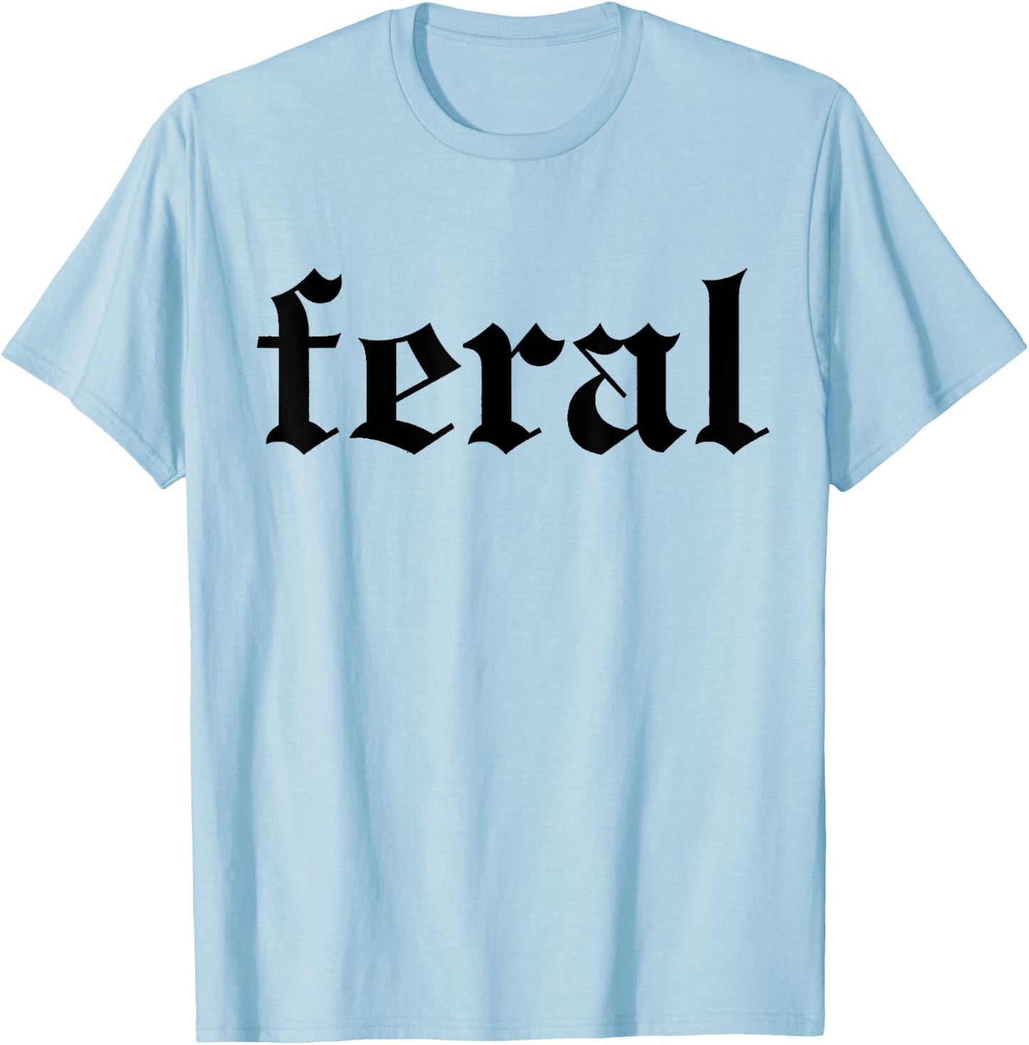 FERAL white T-Shirt - T-Shirt | Light Blue