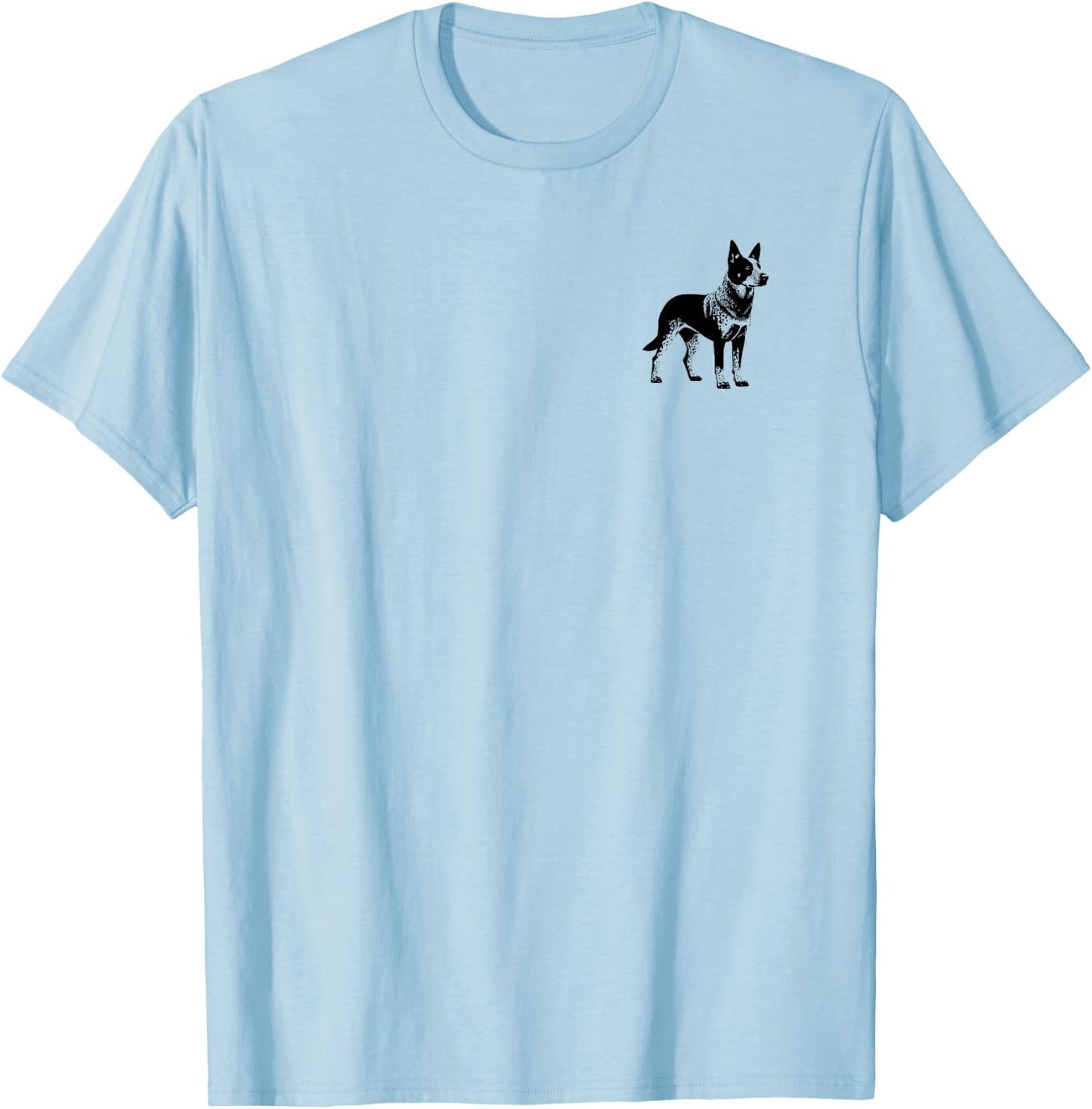 Dog Dad Mom Lover - Monochromatic Texas Heeler Men Women T-Shirt - T-Shirt | Light Blue