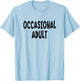 Occasional Adult - Black Lettering T-Shirt - T-Shirt | Light Blue