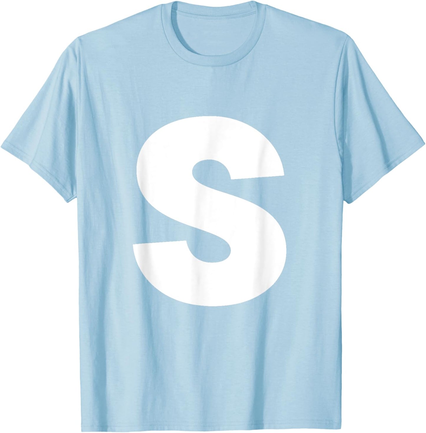 Letter S Groups Halloween Matching Team Easy Lazy Costume T-Shirt - T-Shirt | Light Blue