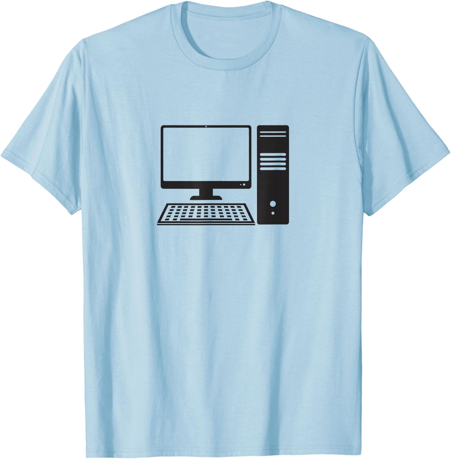 Desktop Computer T-Shirt - T-Shirt | Light Blue