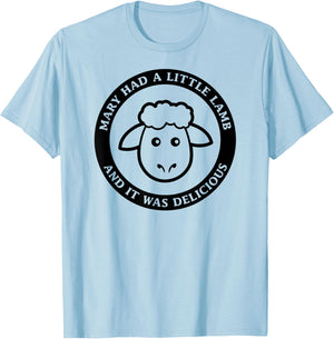 Mary had a Little Lamb T-Shirt - T-Shirt | Light Blue