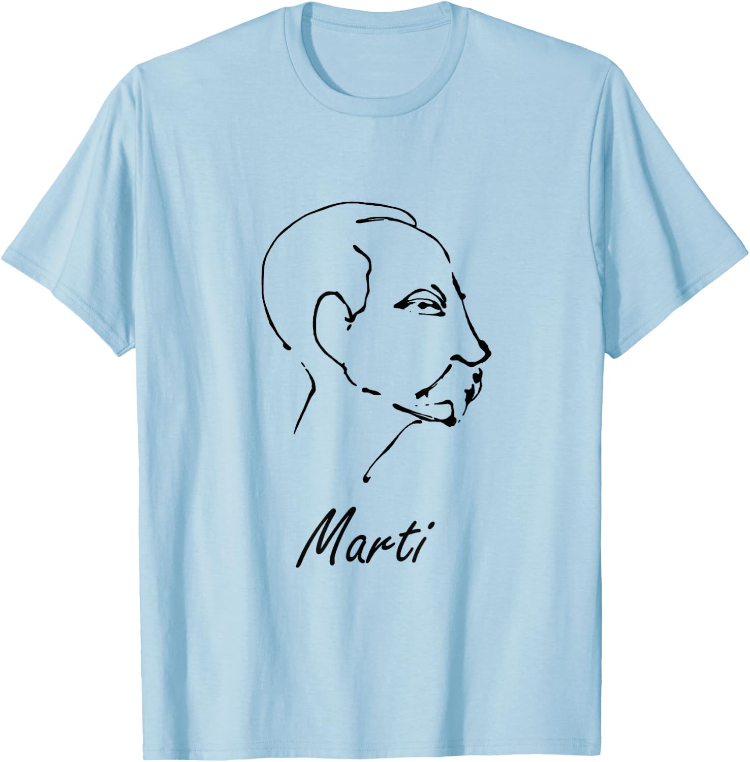 Jose Marti Cuban National Hero T-Shirt - T-Shirt | Light Blue