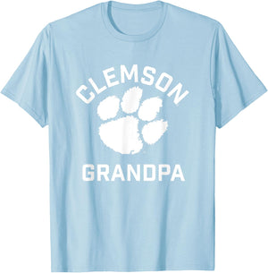 Clemson University Tigers Arched Grandpa T-Shirt - T-Shirt | Light Blue