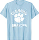 Clemson University Tigers Arched Grandpa T-Shirt - T-Shirt | Light Blue
