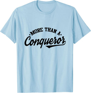 More Than a Conqueror T-Shirt - T-Shirt | Light Blue