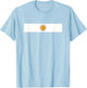 Argentine Flag of Argentina Souvenir Argentinian Women Men T-Shirt - T-Shirt | Light Blue