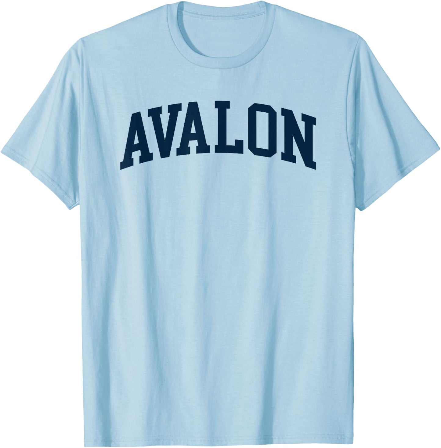 Avalon New Jersey Retro Preppy Throwback T-Shirt - T-Shirt | Light Blue