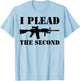 I Plead the Second 2nd Amendment American Patriot Apparel T-Shirt - T-Shirt | Light Blue