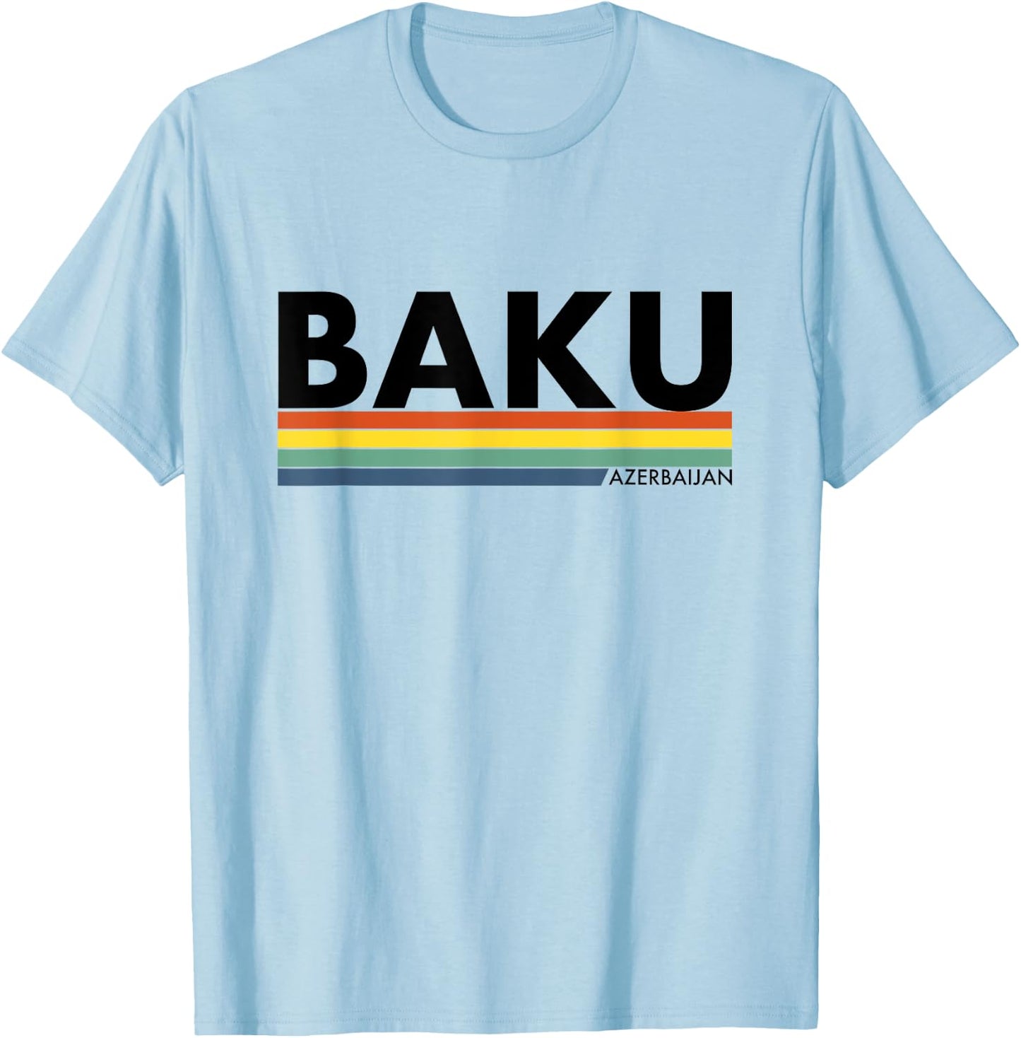 Baku Azerbaijan Azerbaijani T-Shirt - T-Shirt | Light Blue