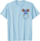Axolotl Gifts, Pop up Axolotl, Pocket Axolotl T-Shirt - T-Shirt | Light Blue