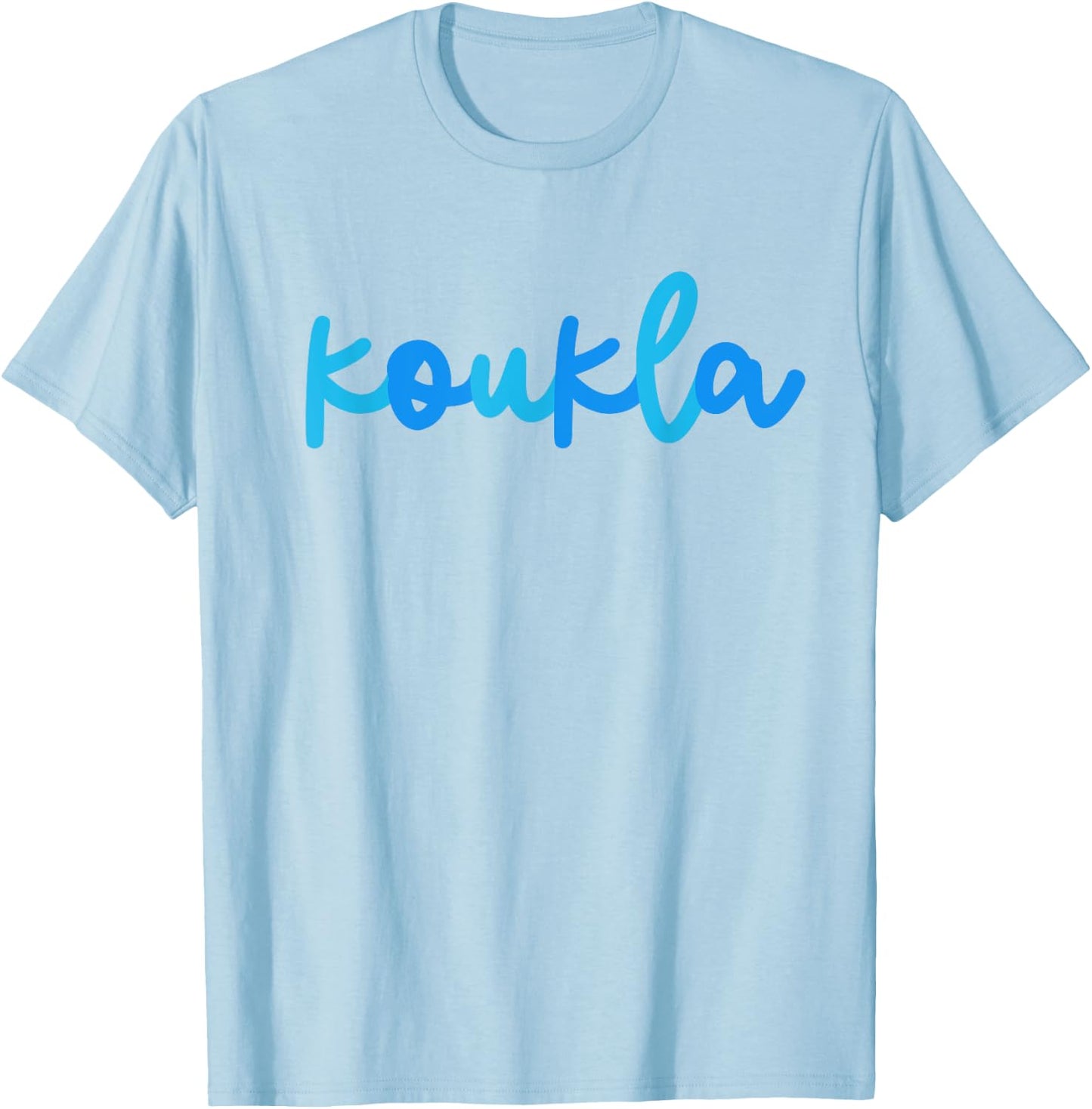 Koukla Greek Party Ancient Greek Pride Greek Flag Greece T-Shirt - T-Shirt | Light Blue