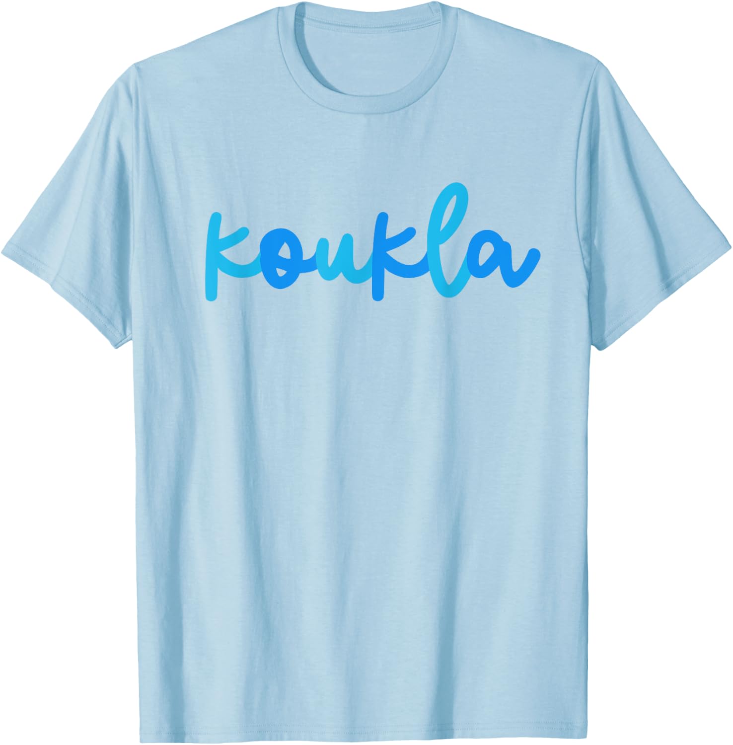 Koukla Greek Party Ancient Greek Pride Greek Flag Greece T-Shirt - T-Shirt | Light Blue
