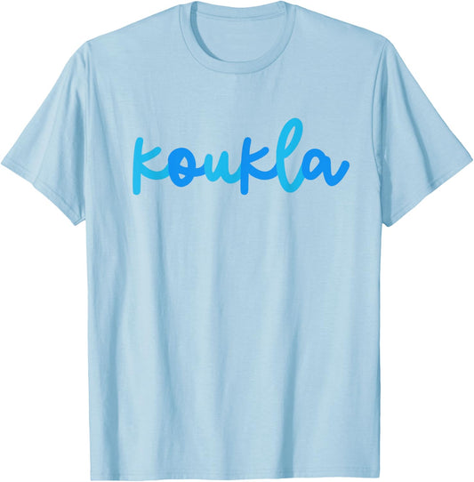 Koukla Greek Party Ancient Greek Pride Greek Flag Greece T-Shirt - T-Shirt | Light Blue