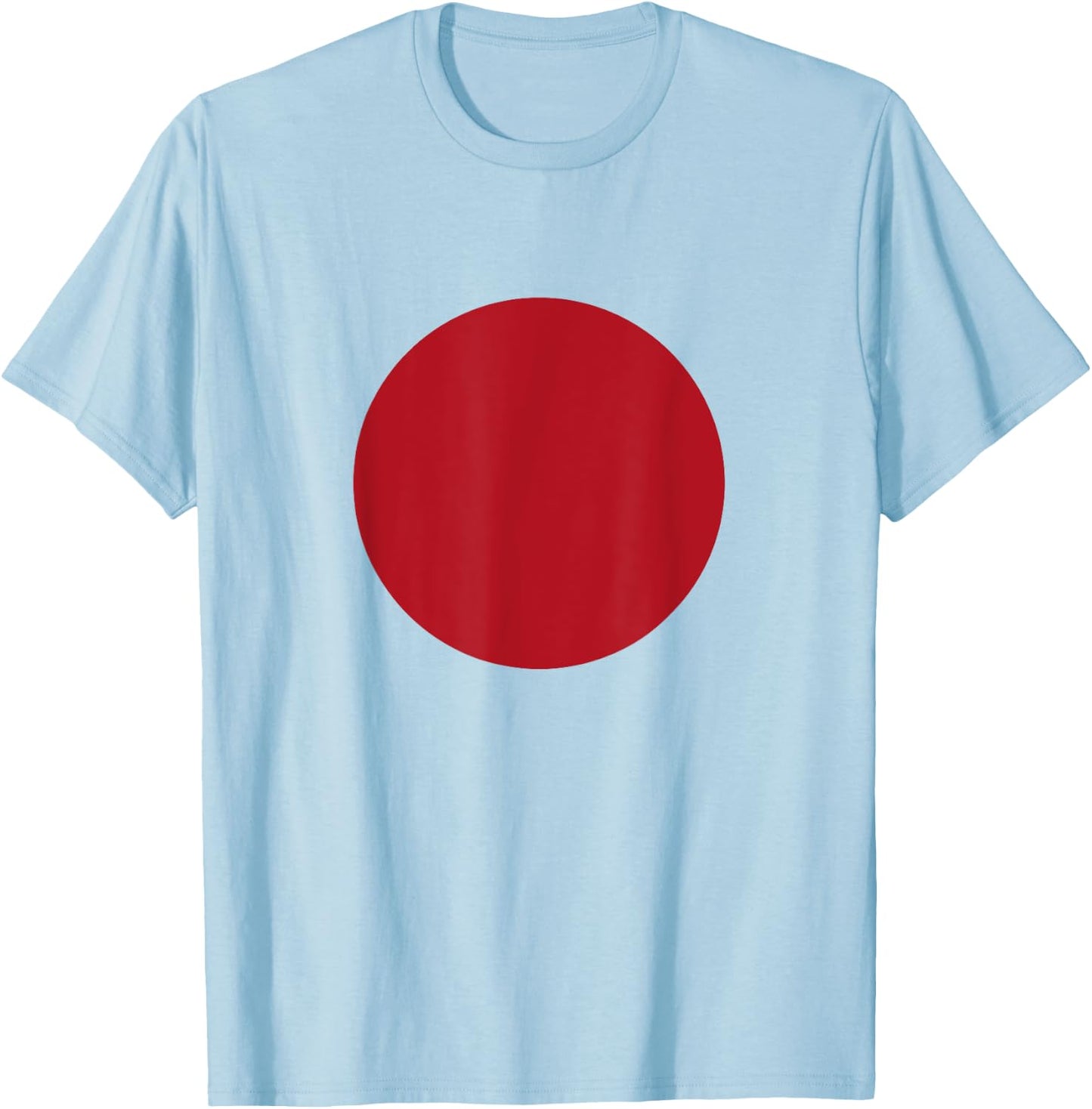 Japan Country Flags of the World Red Circle T-Shirt - T-Shirt | Light Blue