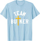 Team Butker Surname Christianity Cross Family Name T-Shirt - T-Shirt | Light Blue