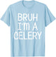 Pretend I'm A Celery Funny Lazy Halloween Costume Party T-Shirt - T-Shirt | Light Blue