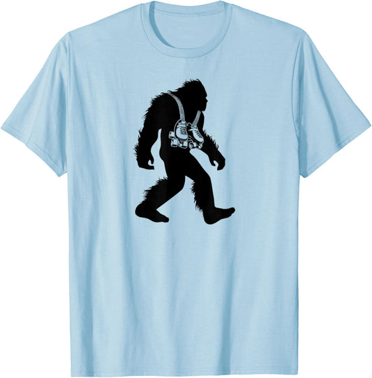 Bigfoot Rollerskate , Sasquatch Retro Skating Shirt Gift T-Shirt - T-Shirt | Light Blue