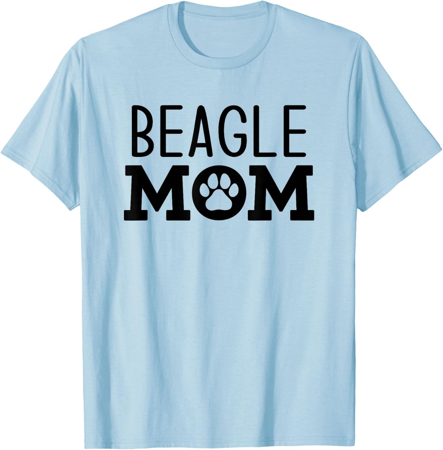 Funny Beagle Mom Dog Paw Puppy Retro Men Women T-Shirt - T-Shirt | Light Blue
