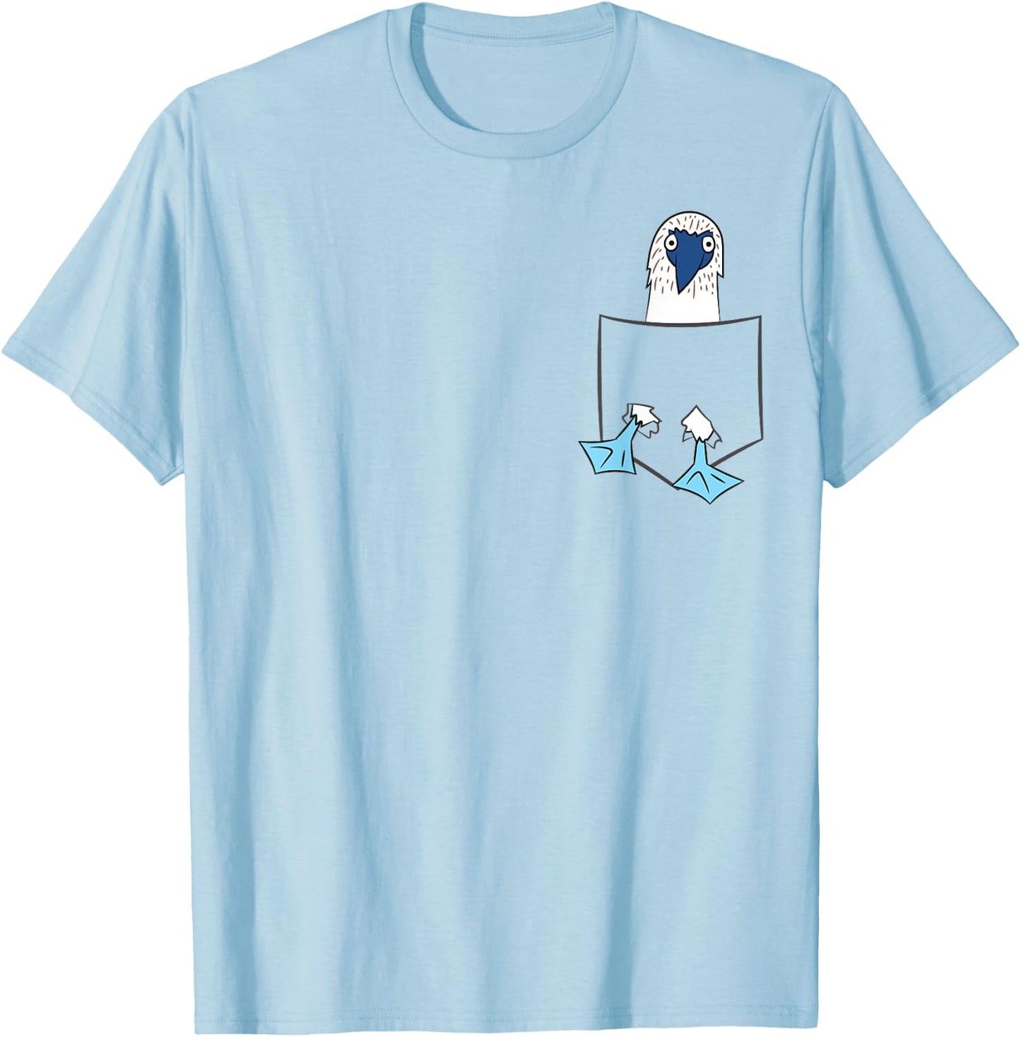 Blue Foot Booby In The Pocket Bird Cute Blue-Footed Booby T-Shirt - T-Shirt | Light Blue