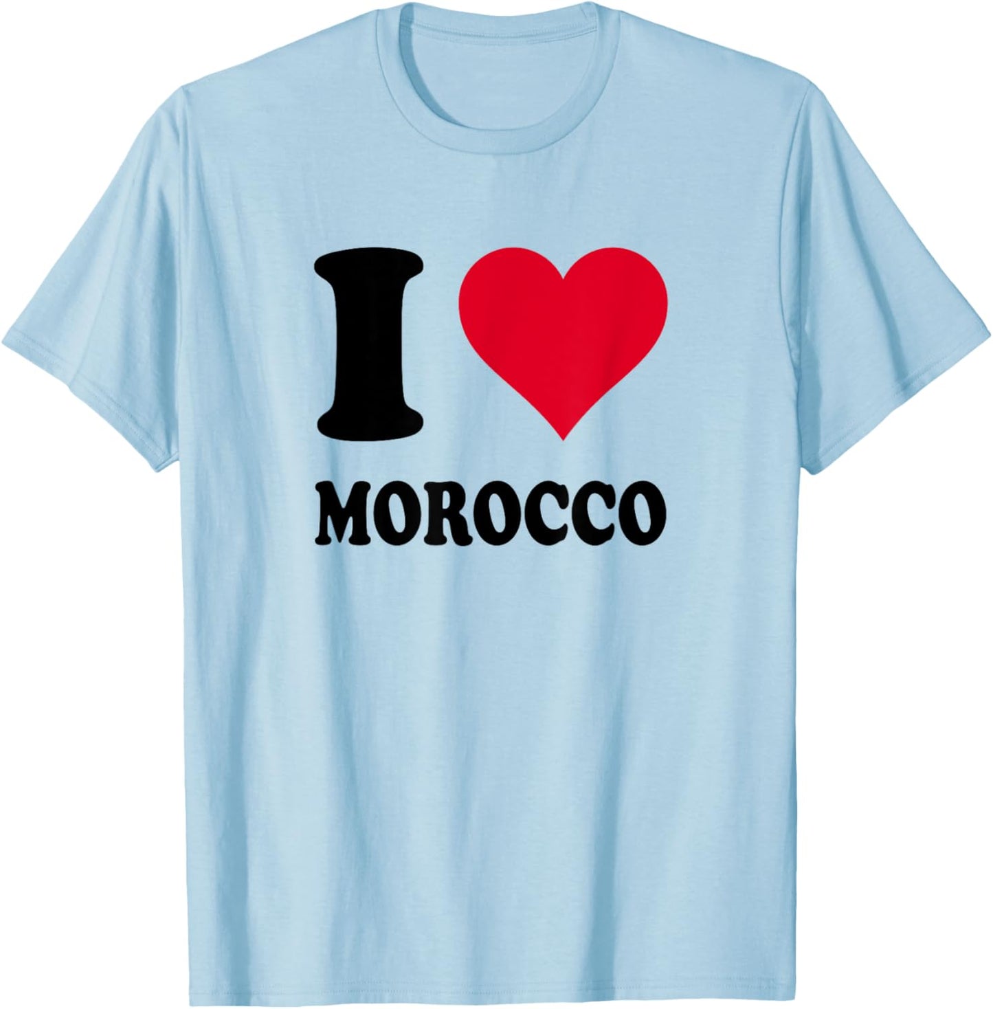 I Love Morocco T-Shirt - T-Shirt | Light Blue