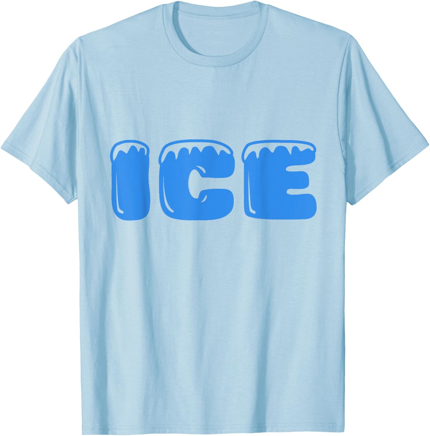 funny fire and ice halloween 2024 Costume Family Matching T-Shirt - T-Shirt | Light Blue