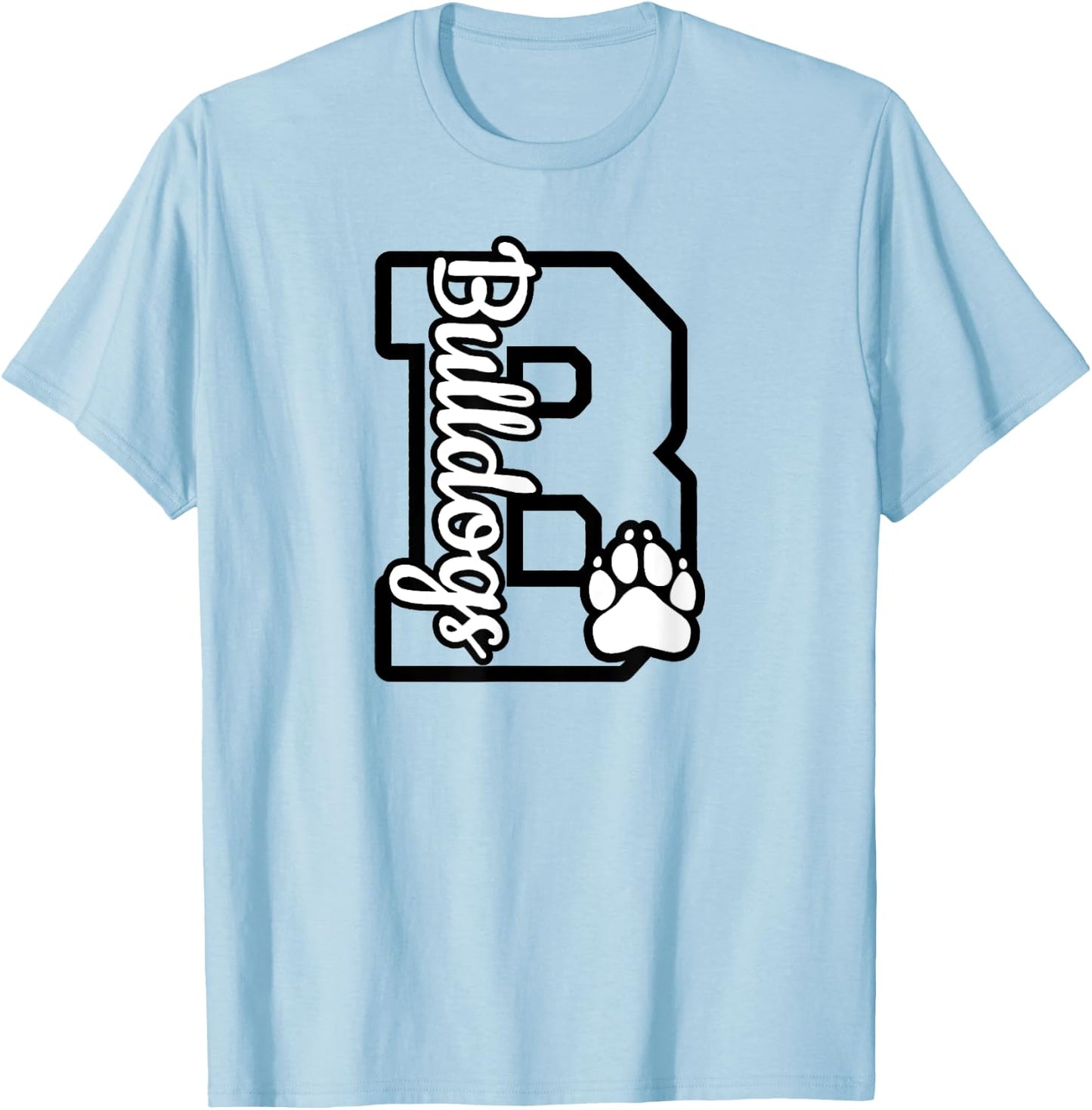 Go Dawgs Funny Bulldogs T-Shirt - T-Shirt | Light Blue