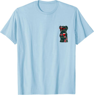 Go Outside Worst Case Scenario A Bear Kills You T-Shirt - T-Shirt | Light Blue