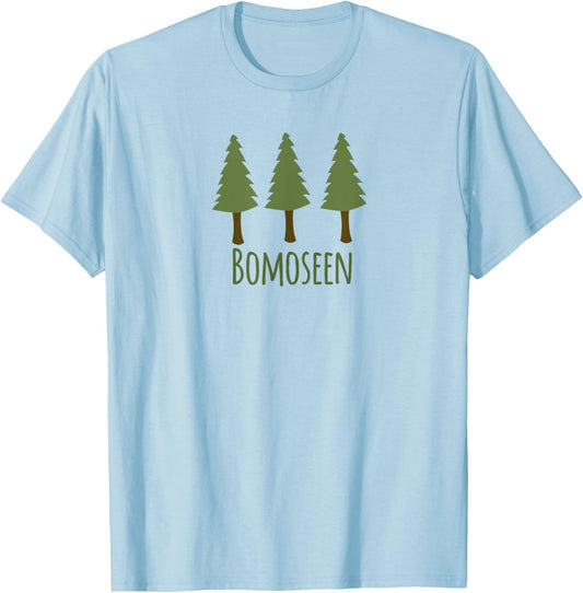 Lake Bomoseen Rustic Woods Forest Pine Trees Campground T-Shirt - T-Shirt | Light Blue