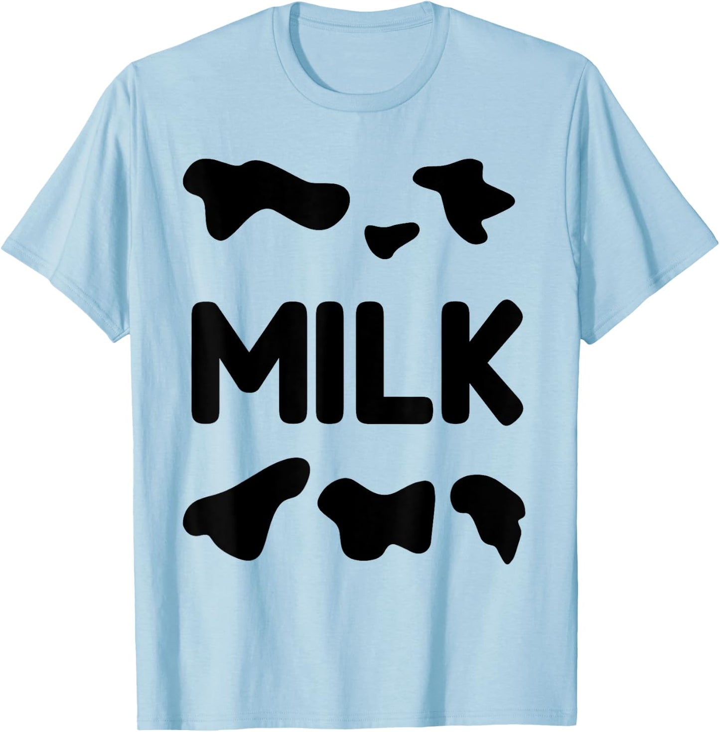 Funny Dairy Milk Carton Easy Costume T-Shirt - T-Shirt | Light Blue