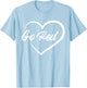 February Heart Disease Awareness Month Red Heart American T-Shirt - T-Shirt | Light Blue