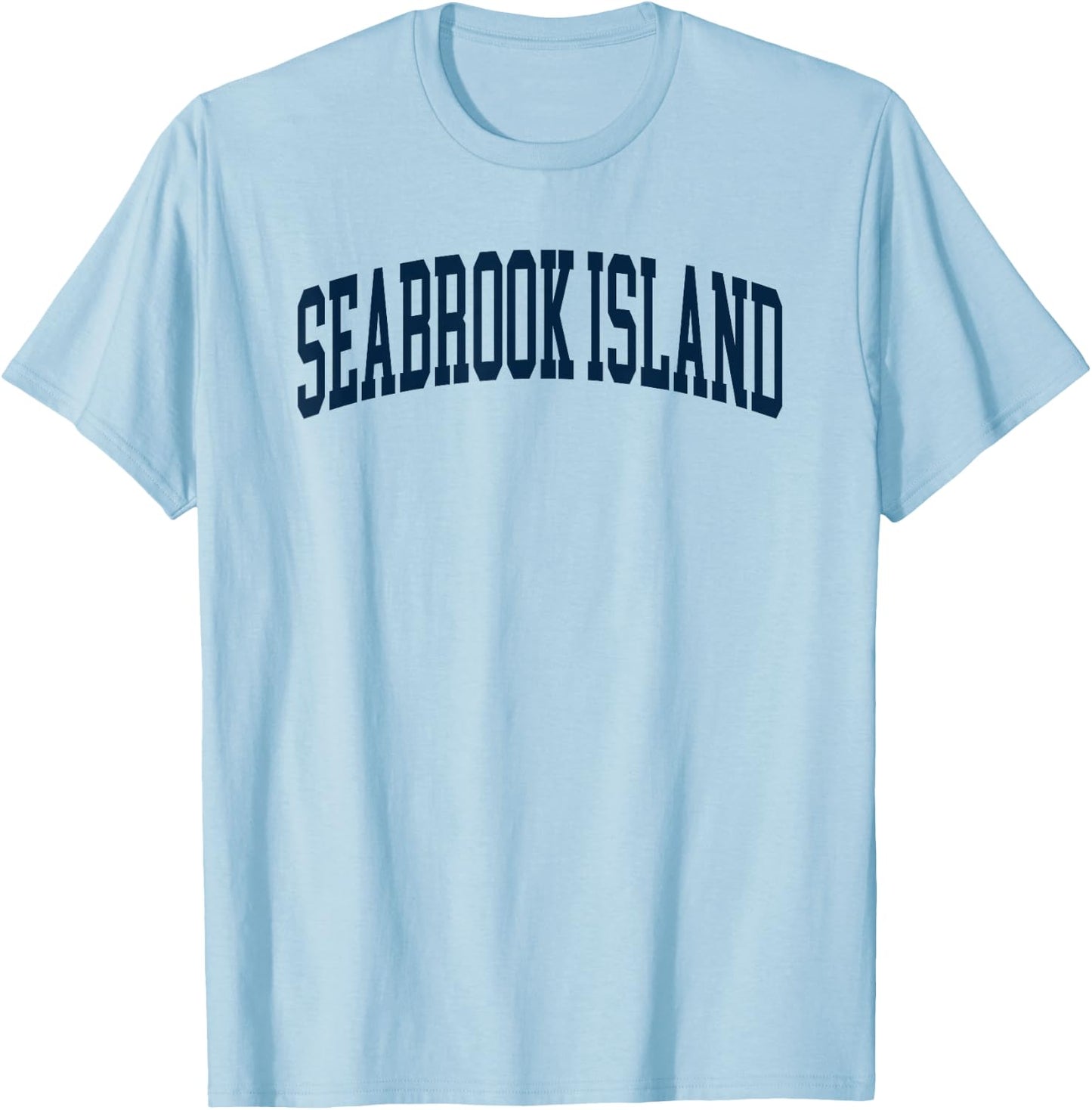 Seabrook Island South Carolina Retro Preppy Throwback T-Shirt - T-Shirt | Light Blue