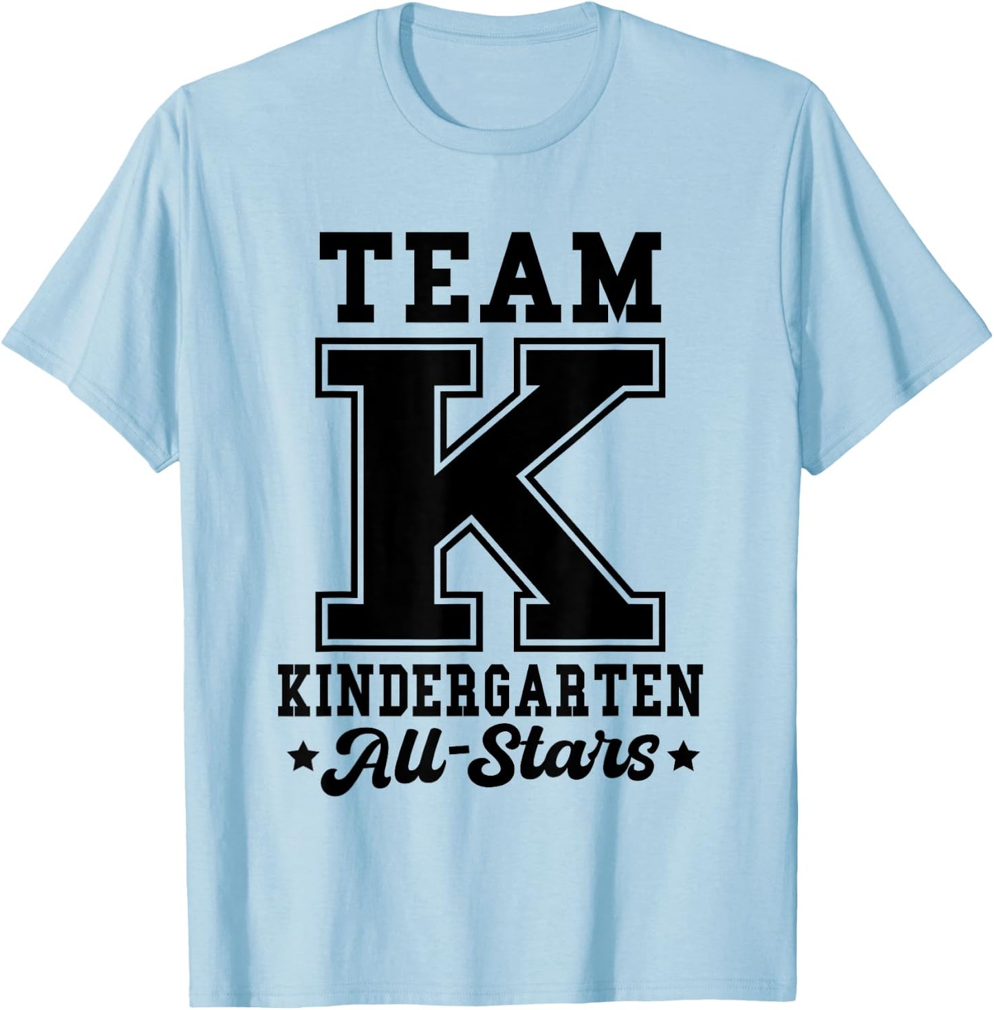 Team Kindergarten All-Stars Back To School Sports Jersey T-Shirt - T-Shirt | Light Blue