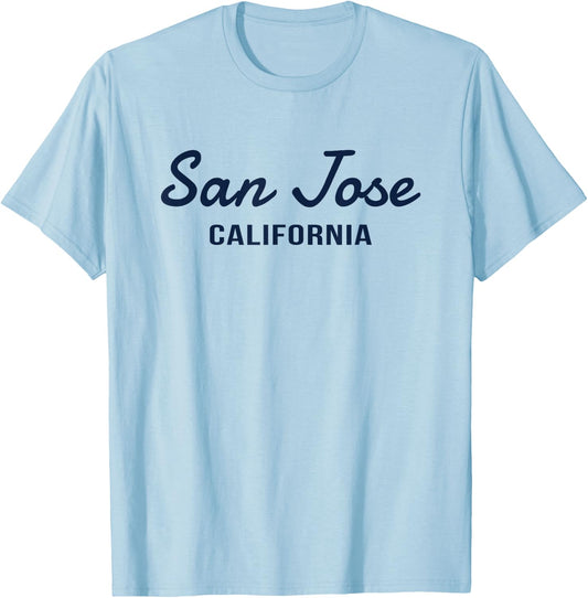 San Jose - California - Throwback Design - Classic T-Shirt - T-Shirt | Light Blue
