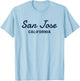San Jose - California - Throwback Design - Classic T-Shirt - T-Shirt | Light Blue
