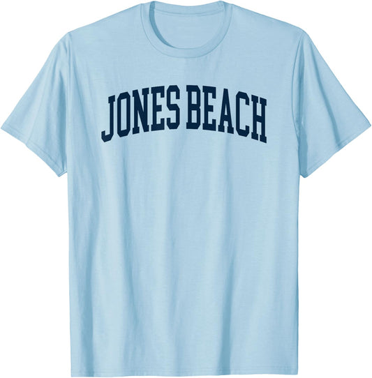Jones Beach New York Souvenir Retro Preppy Throwback T-Shirt - T-Shirt | Light Blue