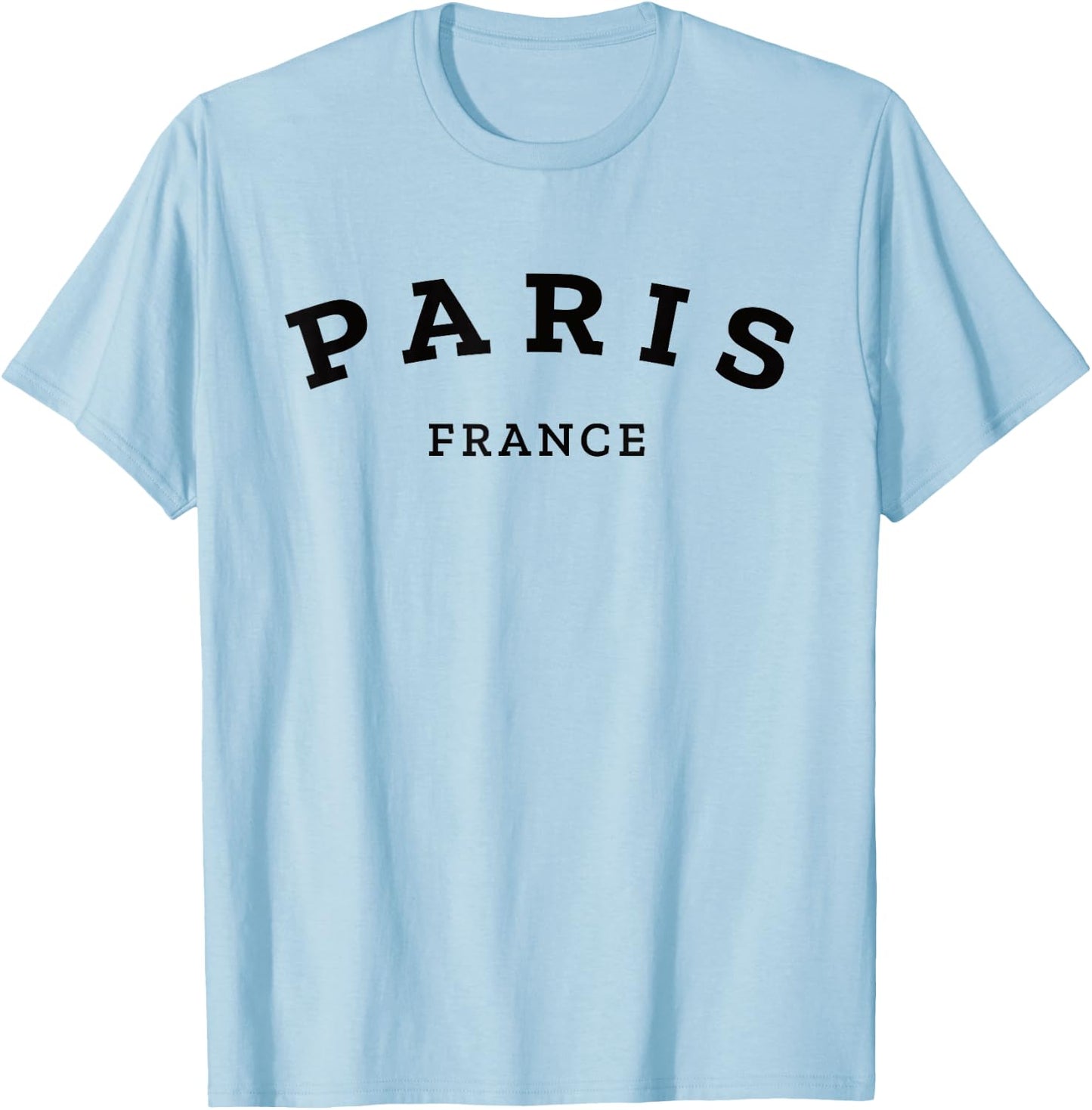 Paris France Cool Men Boy Women Girl Casual French T-Shirt - T-Shirt | Light Blue
