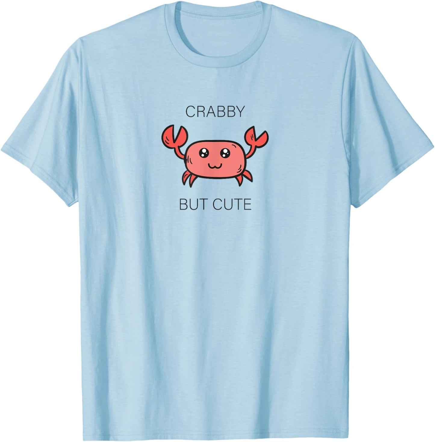 Crabby but cute beach tropical ocean cartoon T-Shirt - T-Shirt | Light Blue