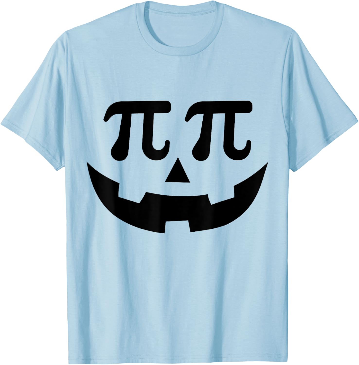 Funny pumpkin pie pi face for math halloween costume T-Shirt - T-Shirt | Light Blue