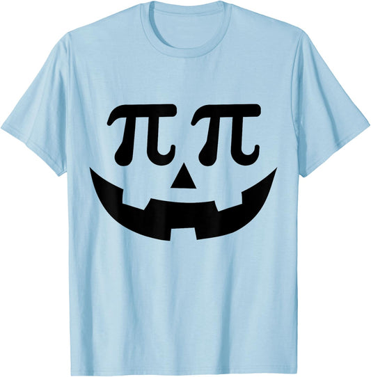 Funny pumpkin pie pi face for math halloween costume T-Shirt - T-Shirt | Light Blue