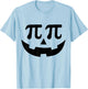 Funny pumpkin pie pi face for math halloween costume T-Shirt - T-Shirt | Light Blue