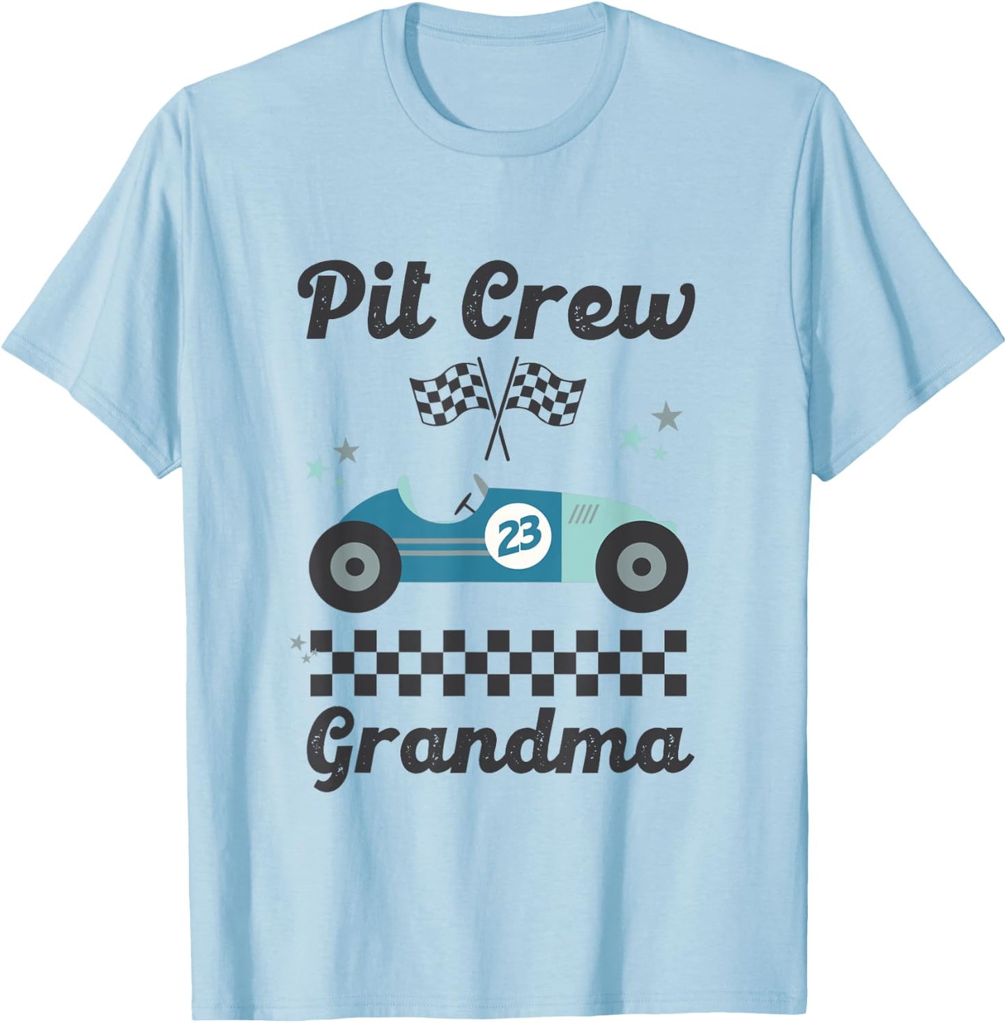 Pit Crew- Grandma T-Shirt - T-Shirt | Light Blue