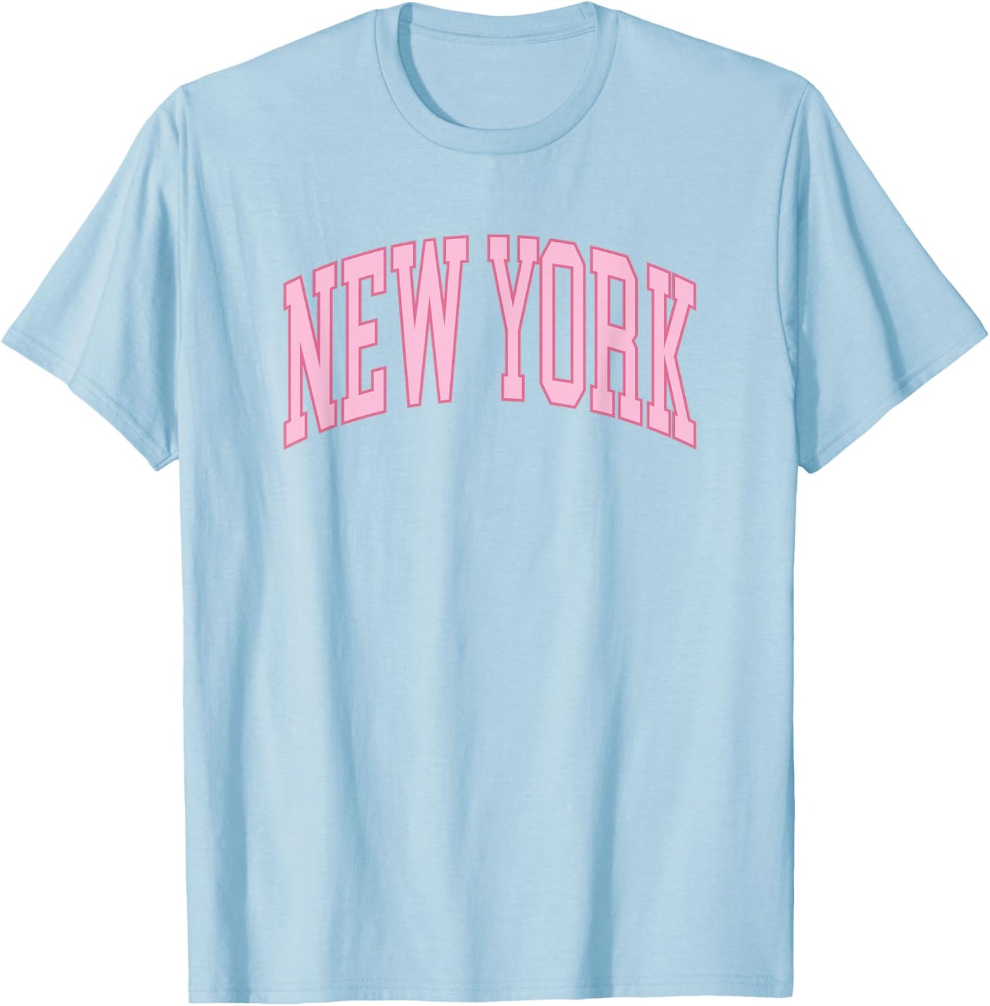 Retro New York souvenir pink preppy throwback classic T-Shirt - T-Shirt | Light Blue