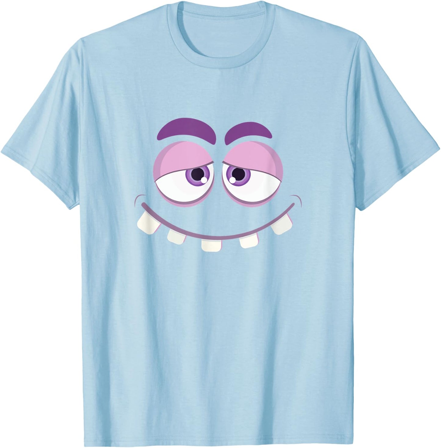 Monster Face Eyes Halloween Cute Costume Funny Kids T-Shirt - T-Shirt | Light Blue