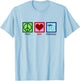 Peace Love Endoscopy T-Shirt - T-Shirt | Light Blue