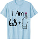 funny I Am 68 Plus 1 Middle Finger For A 69th women 69 old T-Shirt - T-Shirt | Light Blue
