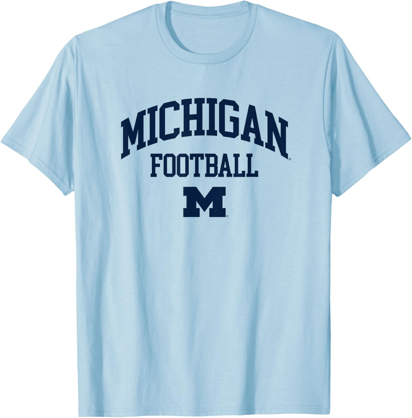 University of Michigan Wolverines U of M Football T-Shirt - T-Shirt | Light Blue