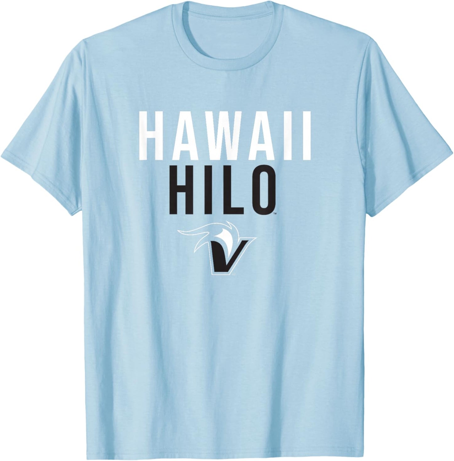 University of Hawaii at Hilo Vulcans Stacked T-Shirt - T-Shirt | Light Blue